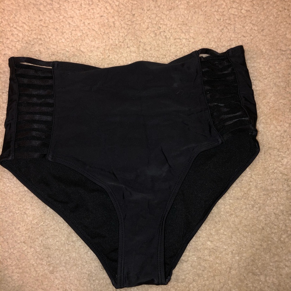High rise bikini bottom